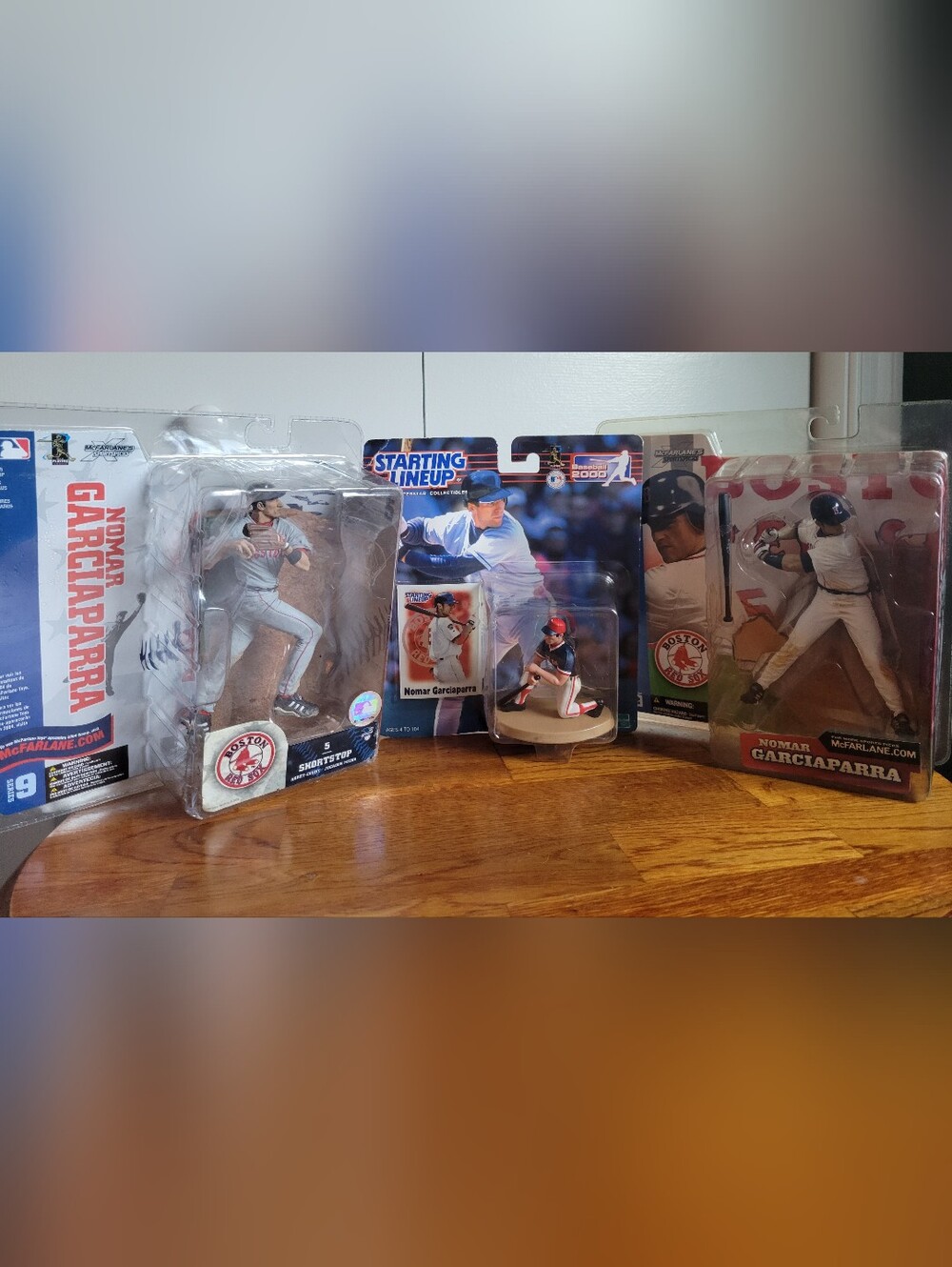 Nomar Garciaparra Boston Red Sox Collectible Figurine Lot - White/Red/Blue